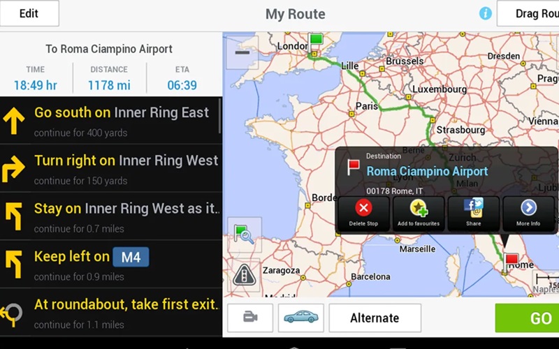 Ứng dụng map CoPilot GPS